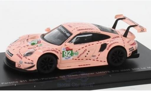 Diecast model cars Porsche 991 RSR 1/64 Spark 911 () RSR No.92 GT Team 24h Le Mans 2018 M.Christensen/K.Estre/L.Vanthoor Porsche 991 RSR 1/64 Spark 911 () RSR No.92 GT Team 24h Le Mans 2018 M.Christensen/K.Estre/L.Vanthoor diecast model cars
