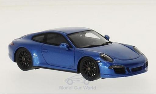 Diecast model cars Porsche 991 GTS 1/43 Spark GTS blue 2015 Porsche 991 GTS 1/43 Spark GTS blue 2015 diecast model cars