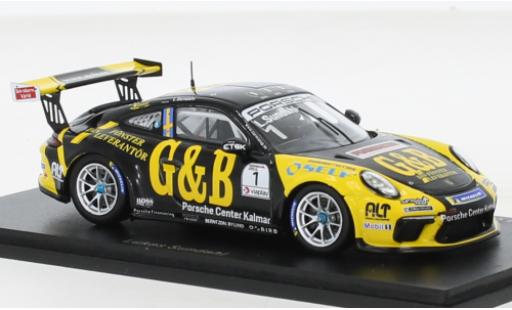 Diecast model cars Porsche 991 GT3 Cup 1/43 Spark 911  No.1 Carrera Cup Scandinavia 2021 Porsche 991 GT3 Cup 1/43 Spark 911  No.1 Carrera Cup Scandinavia 2021 diecast model cars