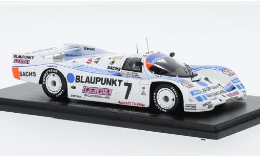 Diecast model cars Porsche 962 1989 1/43 Spark C No.7 Joest Racing Blaupunkt 24h Le Mans Porsche 962 1989 1/43 Spark C No.7 Joest Racing Blaupunkt 24h Le Mans diecast model cars