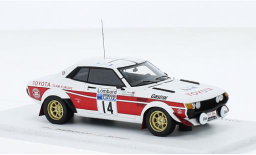 Diecast model cars Toyota Celica 1/43 Spark 2000 GT (TA22) No.14 Rallye WM RAC Rallye 1977 Toyota Celica 1/43 Spark 2000 GT (TA22) No.14 Rallye WM RAC Rallye 1977 diecast model cars