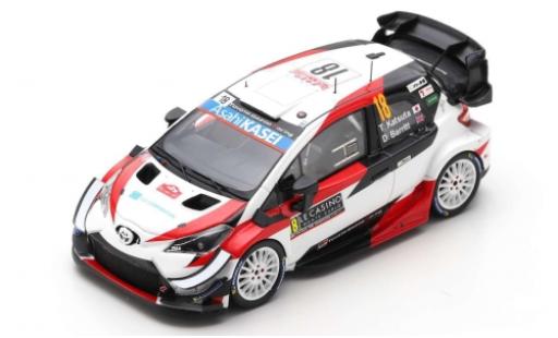 Diecast model cars Toyota Yaris 1/43 Spark WRC No.18 Gazoo Racing WRT Microsoft Rallye WM Rally Monte Carlo 2020 T.Katsuta/D.Barritt Toyota Yaris 1/43 Spark WRC No.18 Gazoo Racing WRT Microsoft Rallye WM Rally Monte Carlo 2020 T.Katsuta/D.Barritt diecast model cars