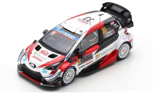 Diecast model cars Toyota Yaris 1/43 Spark WRC No.33 Gazoo Racing WRT Microsoft Rallye WM Rally Monte Carlo 2020 E.Evans/S.Martin Toyota Yaris 1/43 Spark WRC No.33 Gazoo Racing WRT Microsoft Rallye WM Rally Monte Carlo 2020 E.Evans/S.Martin diecast model cars