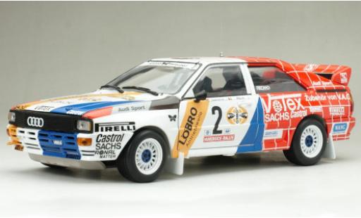 Diecast model cars Audi Quattro 1/18 Sun Star quattro A1 No.2 Votex Rallye DM Rally Hunsrück 1984 H.Demuth/W.Lux Audi Quattro 1/18 Sun Star quattro A1 No.2 Votex Rallye DM Rally Hunsrück 1984 H.Demuth/W.Lux diecast model cars