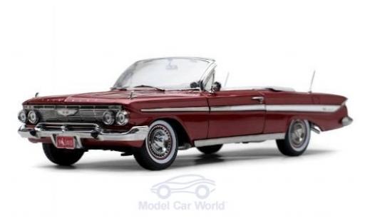 Diecast model cars Chevrolet Impala 1/18 Sun Star Convertible metallic red 1961 Chevrolet Impala 1/18 Sun Star Convertible metallic red 1961 diecast model cars