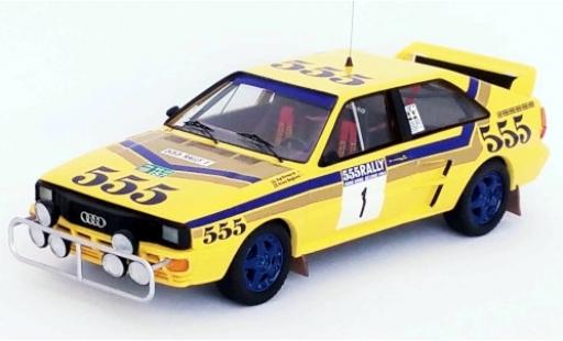 Diecast model cars Audi Quattro 1/43 Trofeu quattro No.1 555 Rallye Hong Kong - Peking 1986 S.Blomqvist/B.Berglund Audi Quattro 1/43 Trofeu quattro No.1 555 Rallye Hong Kong - Peking 1986 S.Blomqvist/B.Berglund diecast model cars