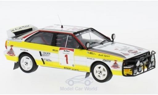 Diecast model cars Audi Quattro 1/43 Trofeu quattro No.1 HB Team HB Rallye WM Safari Rallye 1984 H.Mikkola/A.Hertz Audi Quattro 1/43 Trofeu quattro No.1 HB Team HB Rallye WM Safari Rallye 1984 H.Mikkola/A.Hertz diecast model cars