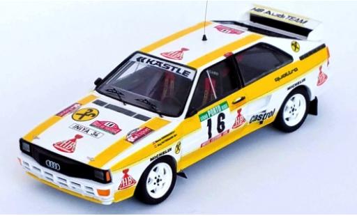 Diecast model cars Audi Quattro 1/43 Trofeu quattro No.16 HB Rallye WM Rallye Portugal 1985 W.Grissmann/J.Pattermann Audi Quattro 1/43 Trofeu quattro No.16 HB Rallye WM Rallye Portugal 1985 W.Grissmann/J.Pattermann diecast model cars