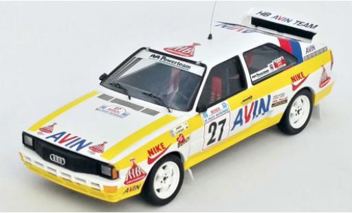 Diecast model cars Audi Quattro 1/43 Trofeu quattro No.27 HB Avin Team HB Rally Acropolis 1986 Jigger/S.Konstantinos Audi Quattro 1/43 Trofeu quattro No.27 HB Avin Team HB Rally Acropolis 1986 Jigger/S.Konstantinos diecast model cars