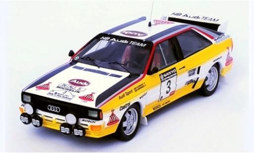 Diecast model cars Audi Quattro 1/43 Trofeu No.3 HB Team HB Rallye New Zealand 1984 S.Blomqvist/B.Cederberg Audi Quattro 1/43 Trofeu No.3 HB Team HB Rallye New Zealand 1984 S.Blomqvist/B.Cederberg diecast model cars