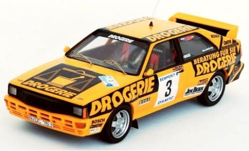 Diecast model cars Audi Quattro 1/43 Trofeu quattro No.3 Int. Semperit Rally 1983 W.Wiedner/F.Zehetner Audi Quattro 1/43 Trofeu quattro No.3 Int. Semperit Rally 1983 W.Wiedner/F.Zehetner diecast model cars