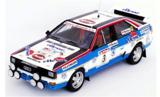 Diecast model cars Audi Quattro 1/43 Trofeu quattro No.3 Rallye WM Rallye Argentinien 1984 J.Recalde/J.Del Buono Audi Quattro 1/43 Trofeu quattro No.3 Rallye WM Rallye Argentinien 1984 J.Recalde/J.Del Buono diecast model cars