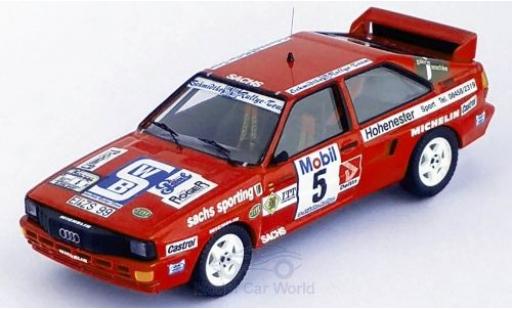 Diecast model cars Audi Quattro 1/43 Trofeu quattro No.5 Schmidtke Rallye-Team Rallye DM Drei-Städte-Rallye 1986 O.Schmidtke/S.Kücken Audi Quattro 1/43 Trofeu quattro No.5 Schmidtke Rallye-Team Rallye DM Drei-Städte-Rallye 1986 O.Schmidtke/S.Kücken diecast model cars