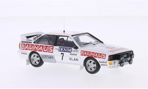 Diecast model cars Audi Quattro 1/43 Trofeu quattro No.7 Bauhaus Jänner Rally 1984 B.Waldegaard/F.Wurz Audi Quattro 1/43 Trofeu quattro No.7 Bauhaus Jänner Rally 1984 B.Waldegaard/F.Wurz diecast model cars