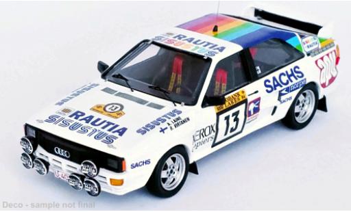 Diecast model cars Audi Quattro 1/43 Trofeu No.13 Rallye WM 1000 Lakes Rallye 1984 Audi Quattro 1/43 Trofeu No.13 Rallye WM 1000 Lakes Rallye 1984 diecast model cars