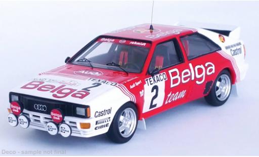 Diecast model cars Audi Quattro 1/43 Trofeu No.2 Belga Rallye Boucles de Spa 1983 Audi Quattro 1/43 Trofeu No.2 Belga Rallye Boucles de Spa 1983 diecast model cars