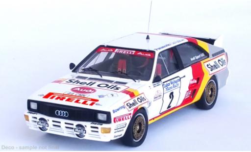 Diecast model cars Audi Quattro 1/43 Trofeu No.2 S huiles Rallye Manx 1985 Audi Quattro 1/43 Trofeu No.2 S huiles Rallye Manx 1985 diecast model cars