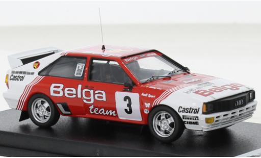 Diecast model cars Audi Quattro 1/43 Trofeu No.3 Belga Haspengouw Rallye 1983 Audi Quattro 1/43 Trofeu No.3 Belga Haspengouw Rallye 1983 diecast model cars