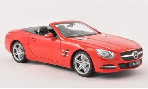 Diecast model cars Mercedes Classe SL 1/18 Welly SL 500 (R231) red 2012 Verdeck ouvert Mercedes Classe SL 1/18 Welly SL 500 (R231) red 2012 Verdeck ouvert diecast model cars