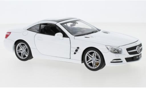Diecast model cars Mercedes Classe SL 1/24 Welly SL 500 (R231) white 2012 toit fermé Mercedes Classe SL 1/24 Welly SL 500 (R231) white 2012 toit fermé diecast model cars