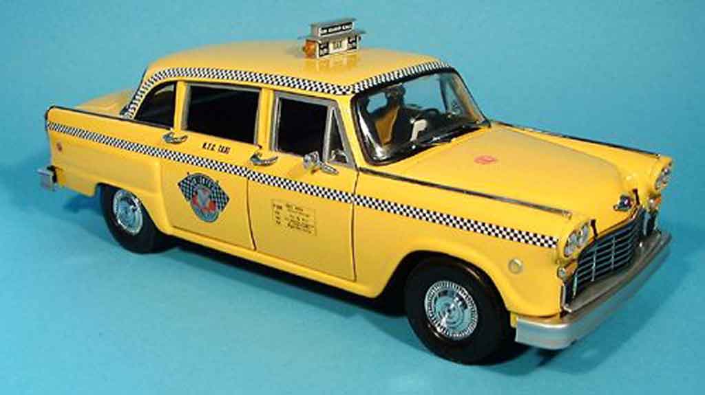 Diecast model cars Checker Taxi 1/18 Sun Star new york 1981 a11 Diecast model cars Checker Taxi 1/18 Sun Star new york 1981 a11