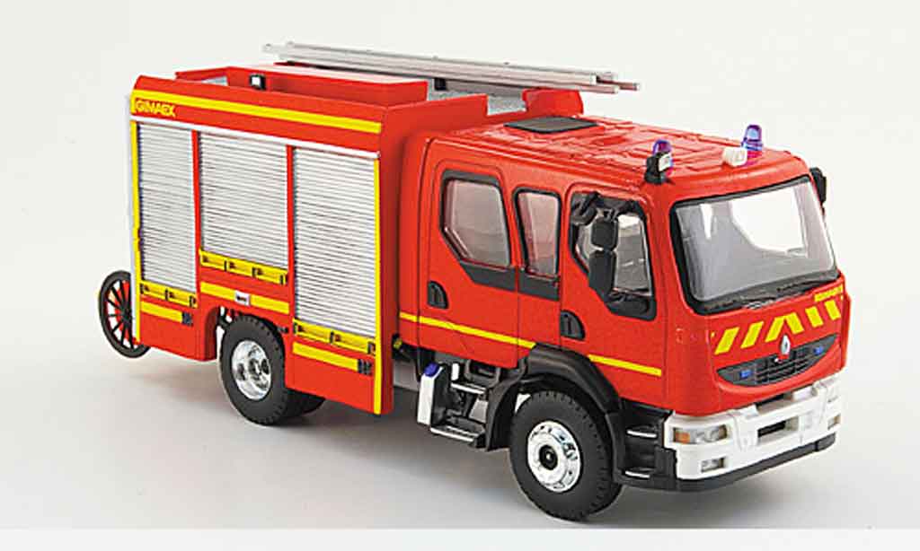 Diecast model cars Renault Midlum 1/43 Eligor avec Magirus Drehleiter Pompiers  pompier (F) 