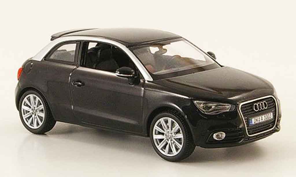 Diecast model cars Audi A1 1/24 Burago black/grey 