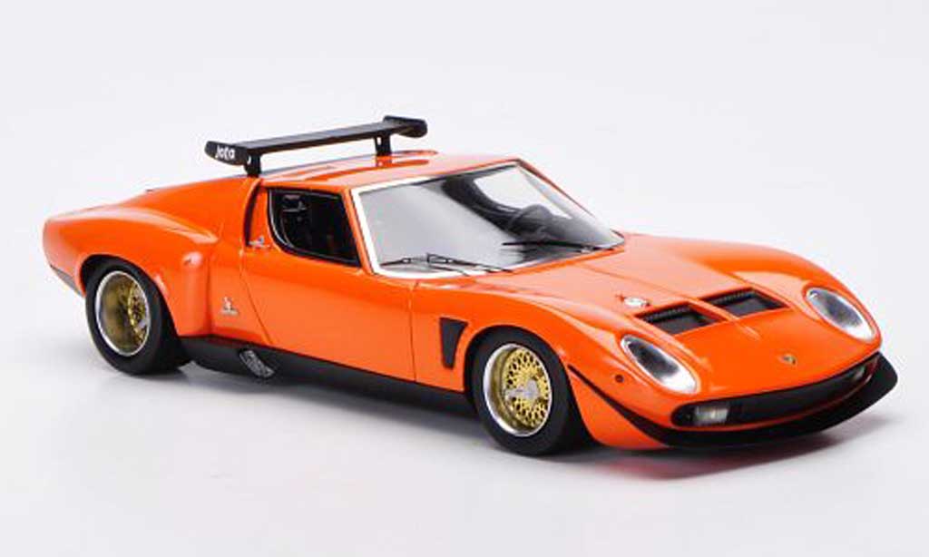 Diecast model cars Lamborghini Miura 1/18 Burago orange 1968 