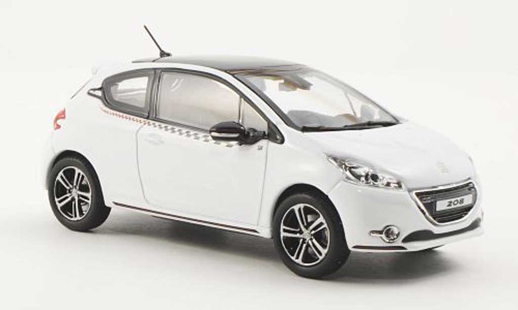 Diecast model cars Peugeot 208 1/43 Norev Ligne S white 2012 