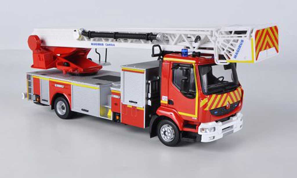 Diecast model cars Renault Midlum 1/43 Eligor avec Magirus Drehleiter Pompiers  pompier (F) 