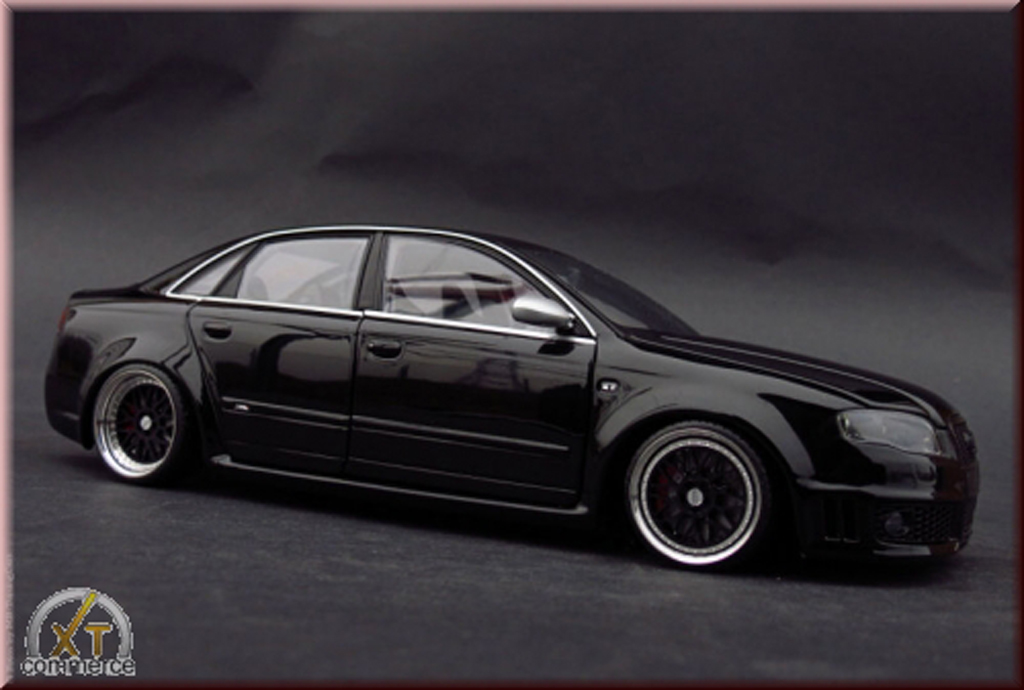 1/18 OttoMobile Tuning BMW M3 E46 gris jantes modifiées BBS RS 19