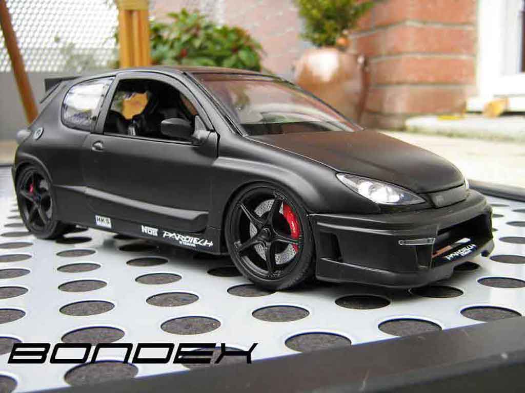 Diecast model cars Peugeot 206 RC 1/18 Norev RC paredech 3 portes