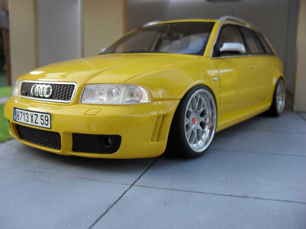 1/18 OttoMobile Tuning BMW M3 E46 gris jantes modifiées BBS RS 19