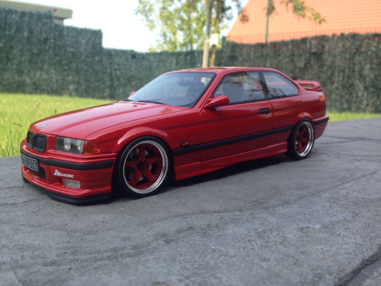 Diecast model cars Bmw M3 E36 1/18 Ottomobile E36 Light Weight red 