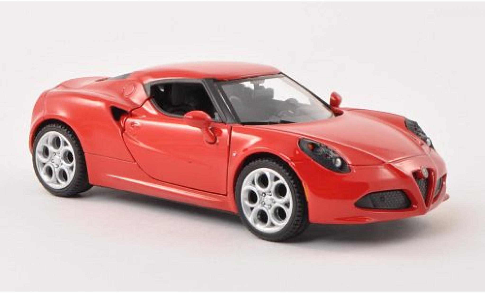 Alfa Romeo 4C 1/24 Motormax rot 1:24 diecast model cars