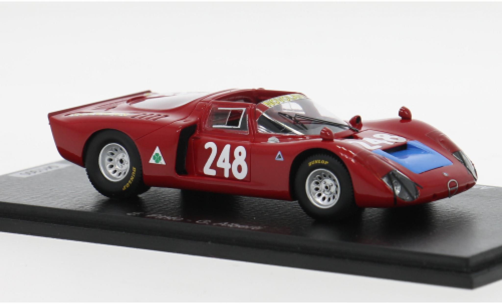 Alfa Romeo T33 1/43 Spark /2 Targa Florio 1969 #1969 E.Pinto/G.Alberti 1:43 diecast model cars