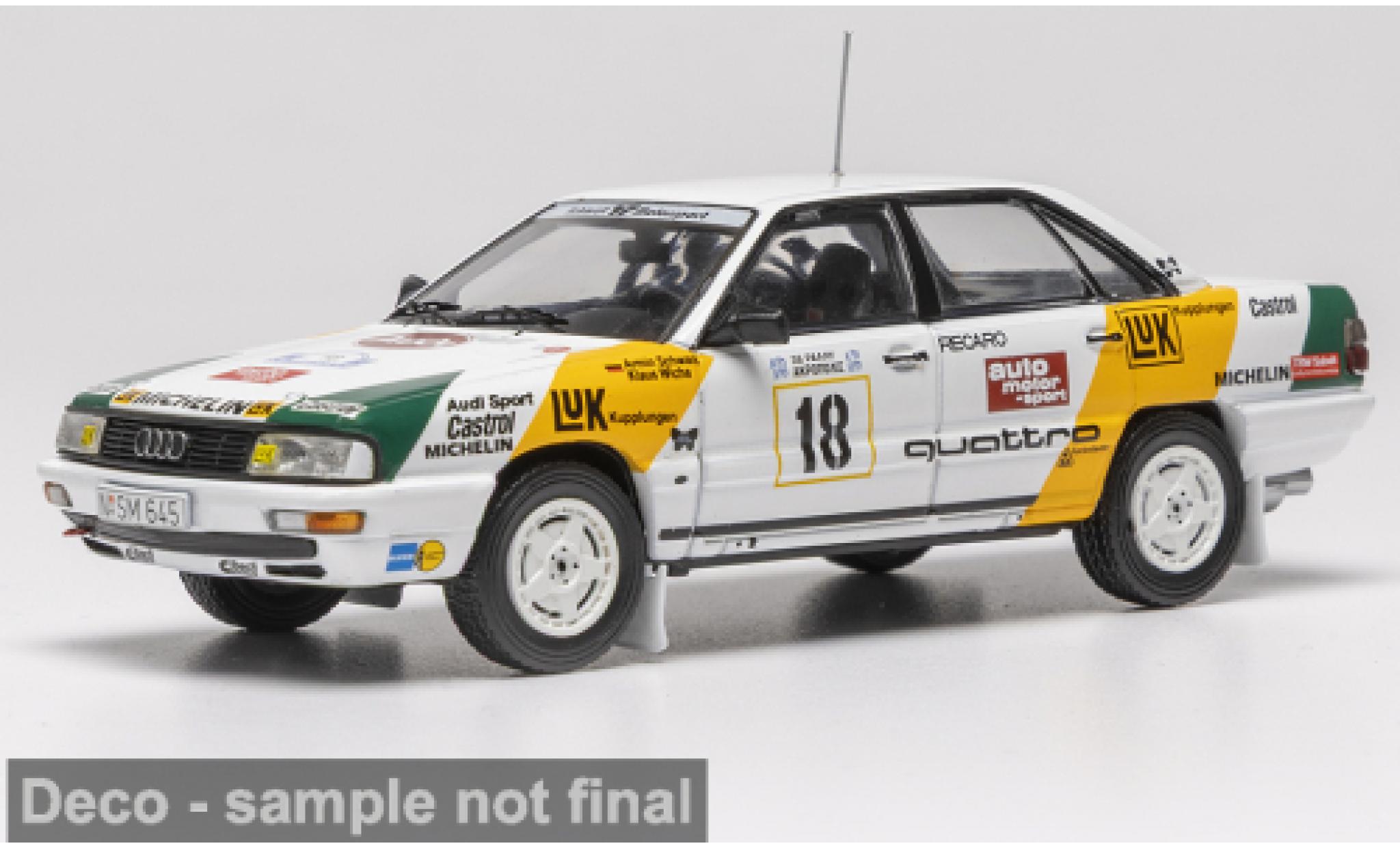 Audi 200 quattro 1/43 IXO Rally Acropolis 1989 #18 A.Schwarz/K.Wicha 1:43 diecast model cars