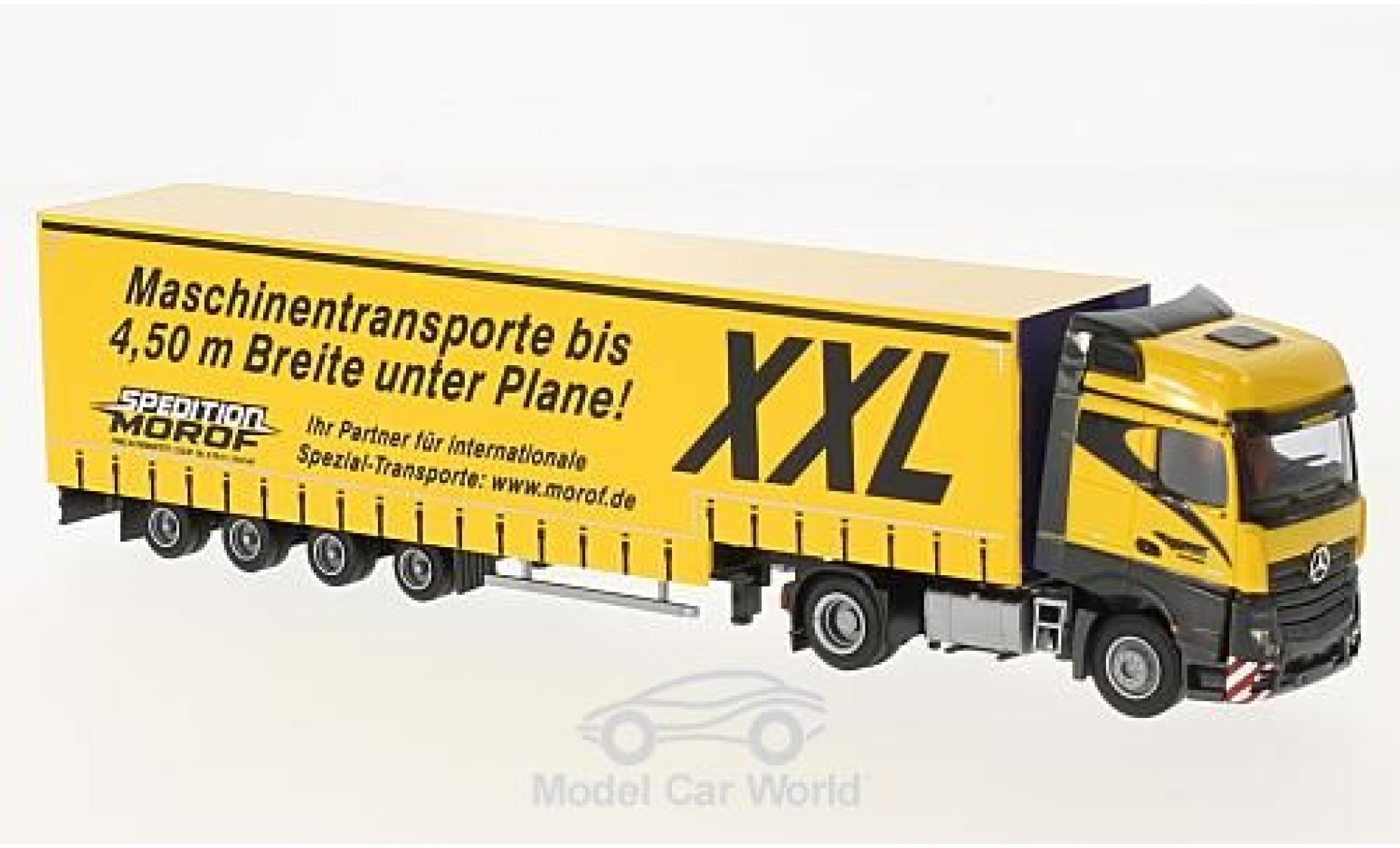 Modellino in miniatura Mercedes Actros 1/50 Siku Garagentransporter mit  Ladegut 