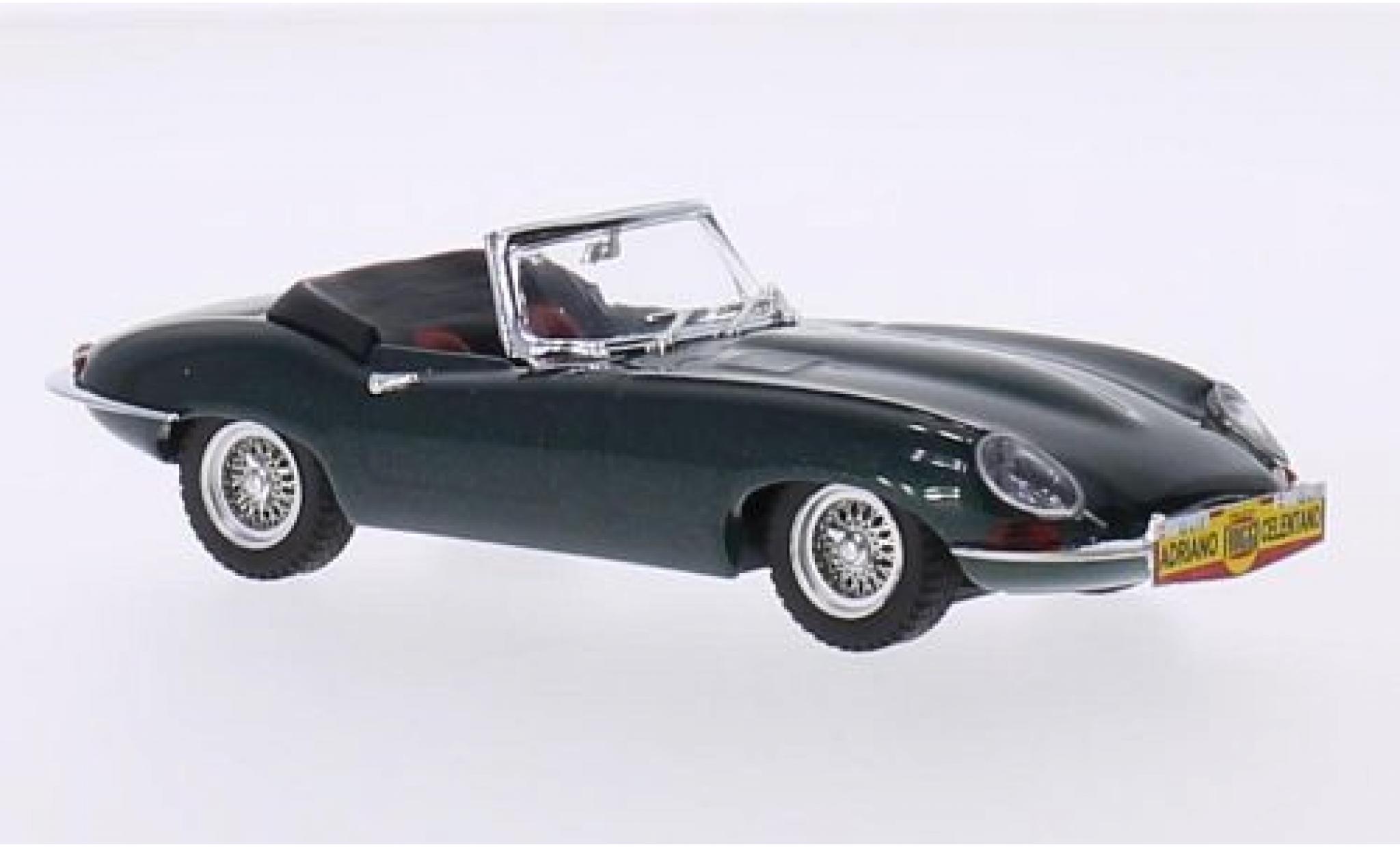 Jaguar E-Type 1/43 Best metallic green 1962 Adriano Celentano Cantagiro Diecast model cars Jaguar E-Type 1/43 Best metallic green 1962 Adriano Celentano Cantagiro diecast model cars