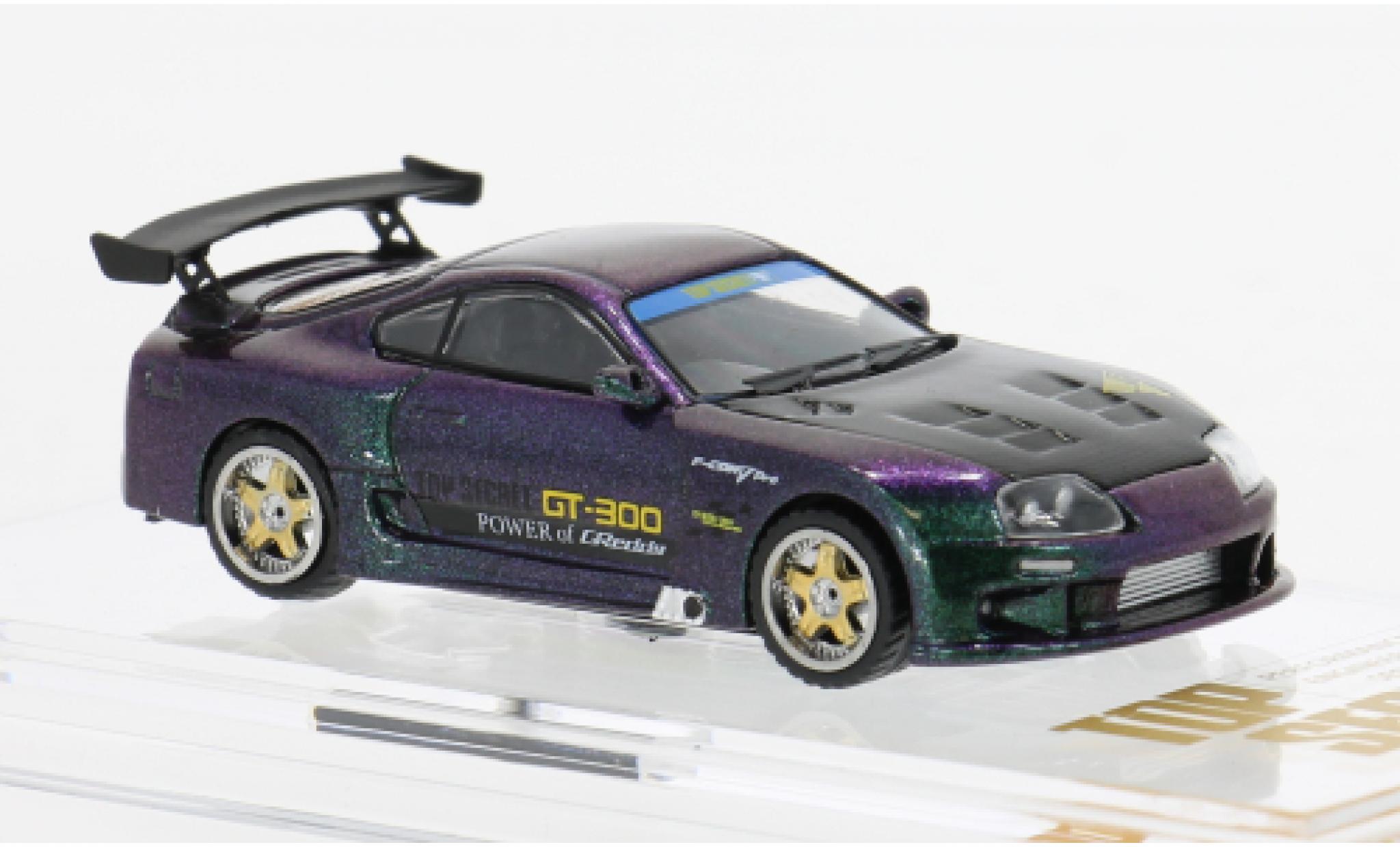 Toyota Supra BM Creations (JZA80) Top Secret violett/schwarz 1:64 Diecast model cars Toyota Supra BM Creations (JZA80) Top Secret violett/schwarz 1:64 diecast model cars