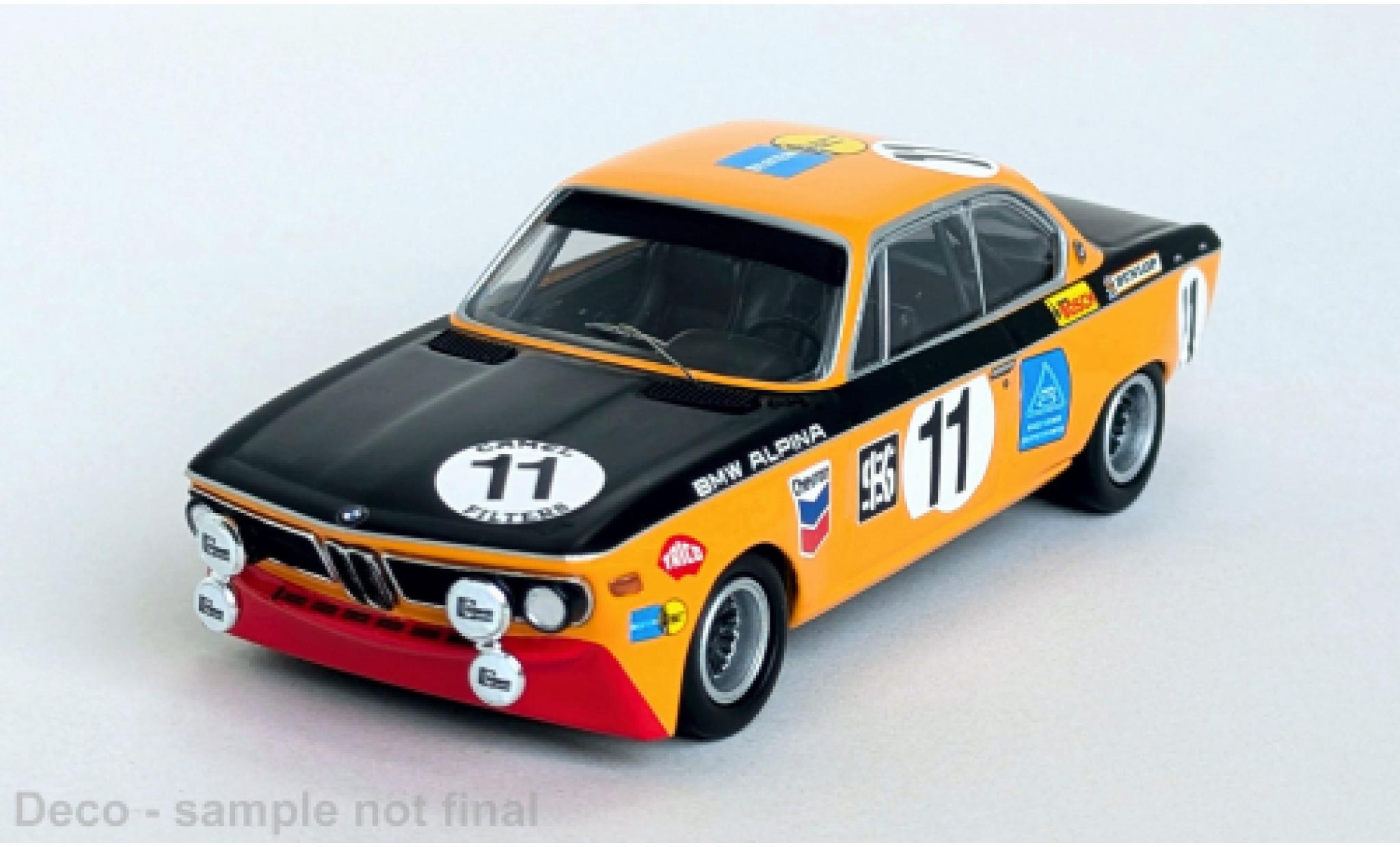 Bmw 2800 1/43 Trofeu CS 24h Spa 1971 #11 G.Huber/W.Kauhsen 1:43 diecast model cars