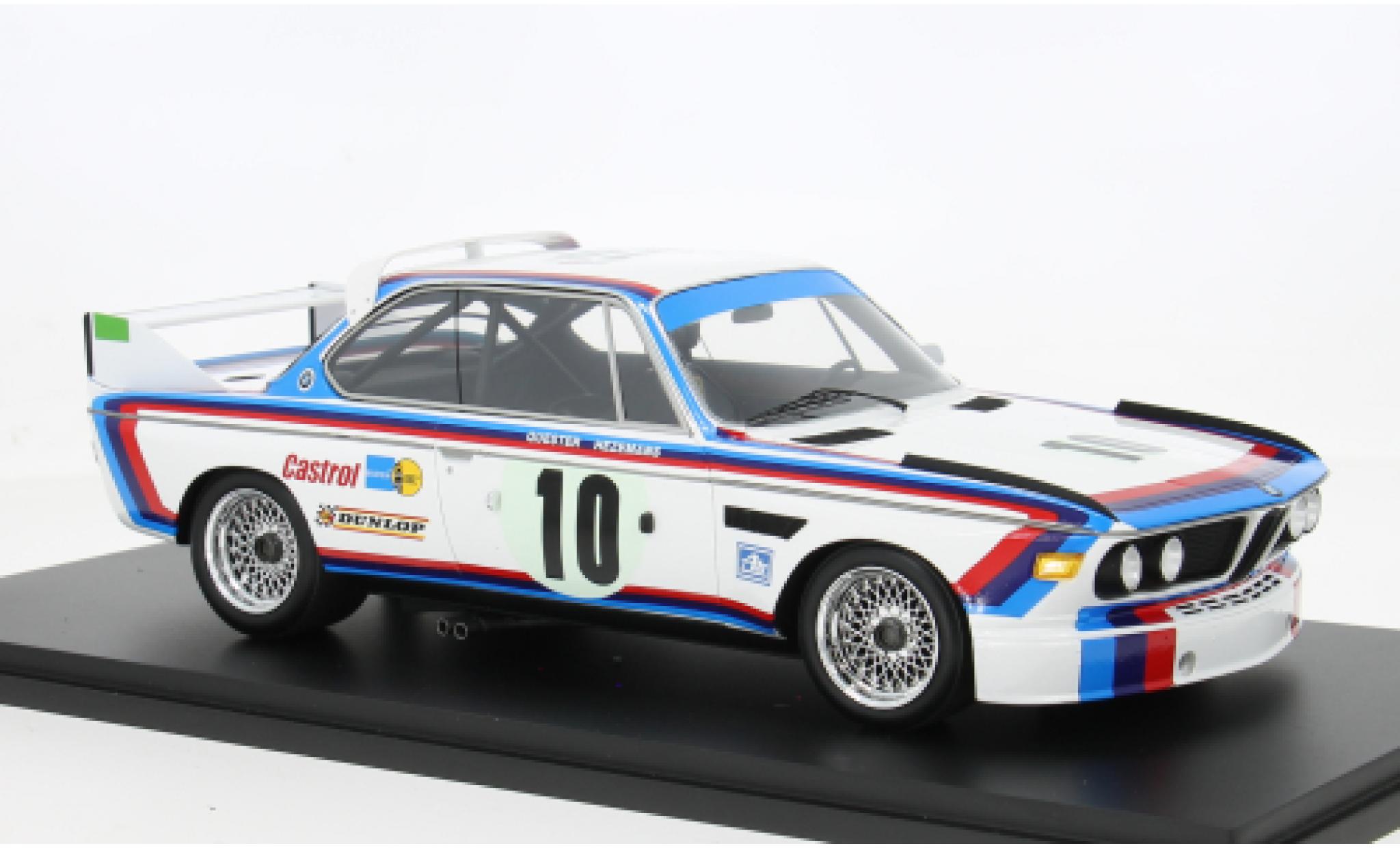 Bmw 3.0 1/18 Spark CSL 24h Spa 1973 #10 D.Quester/T.Hezemans 1:18 diecast model cars