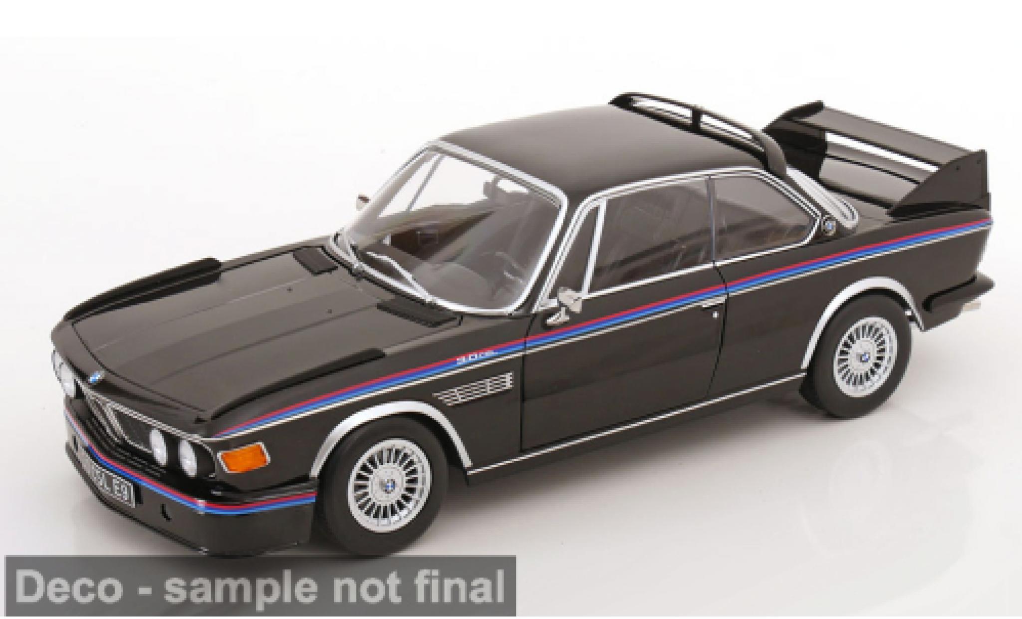 Bmw 3.0 1/12 KK Scale CSL (E9) schwarz/Dekor 1973 1:12 diecast model cars