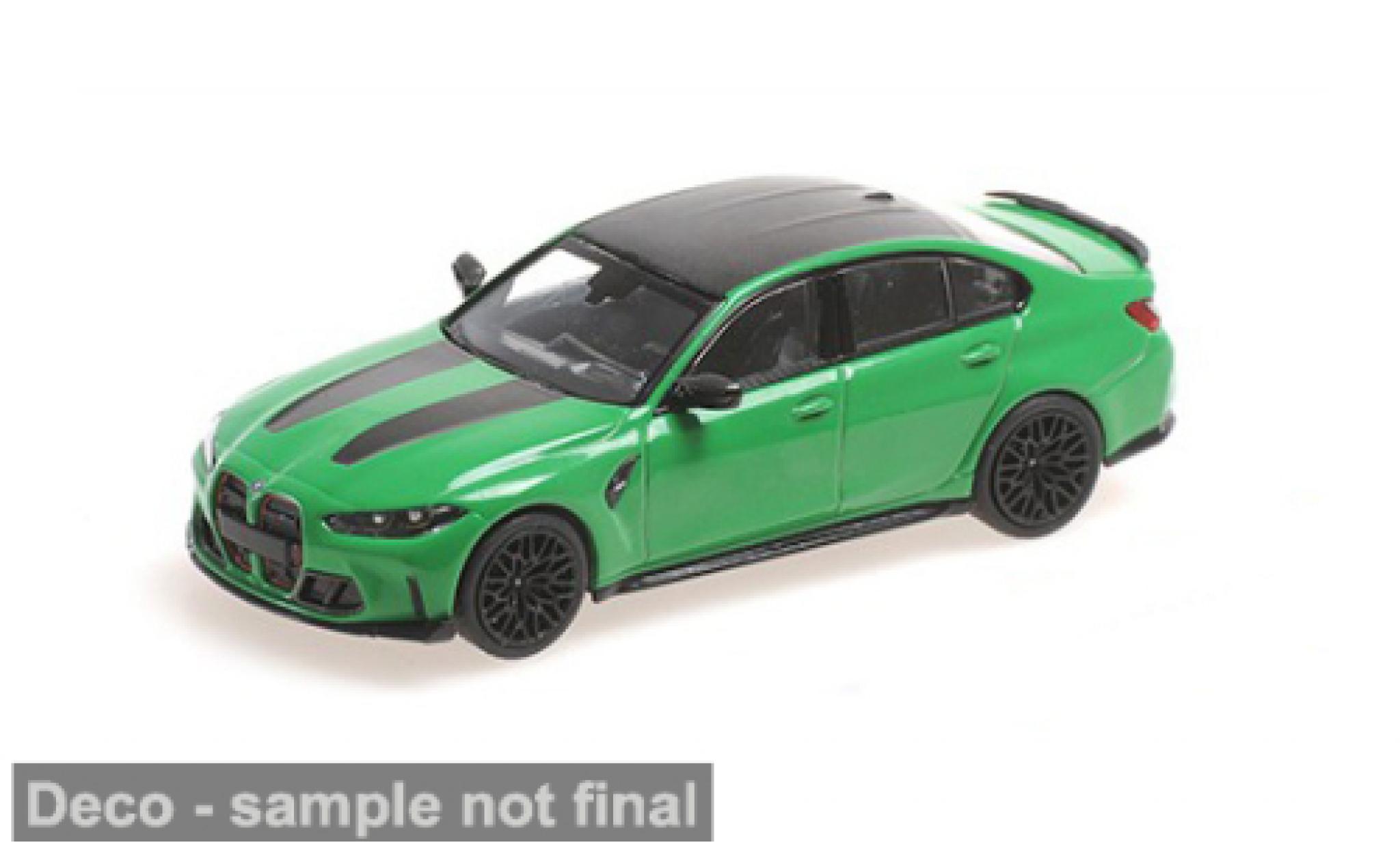 Bmw M3 1/43 Minichamps CS gr&Atilde;&frac14;n/schwarz 2023 1:43 diecast model cars