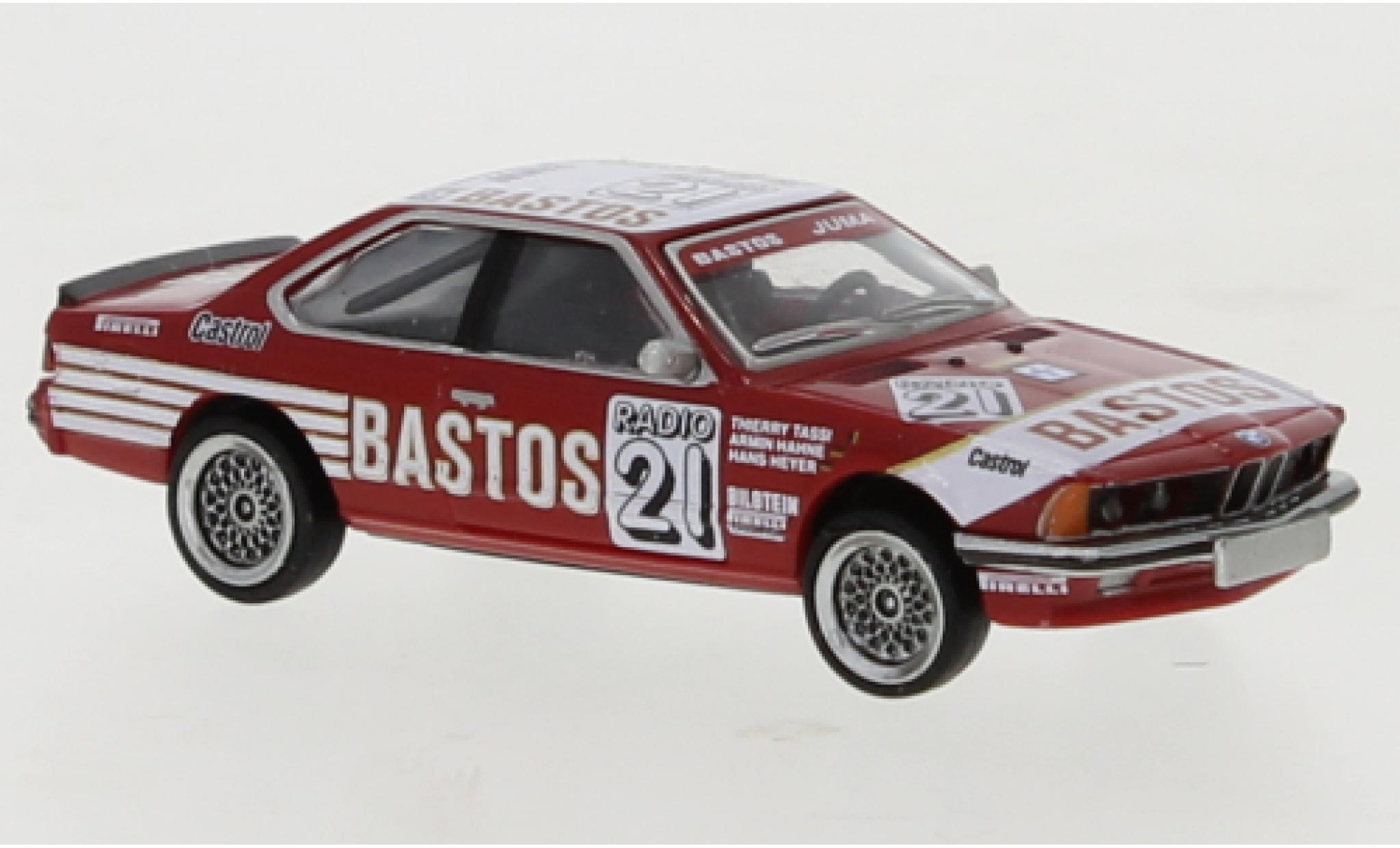 Spark 1:43 BMW 635 CSi 24h Spa 1983 – Rossi Quester – Modello Sgabello Angolare Intagliato SB 654