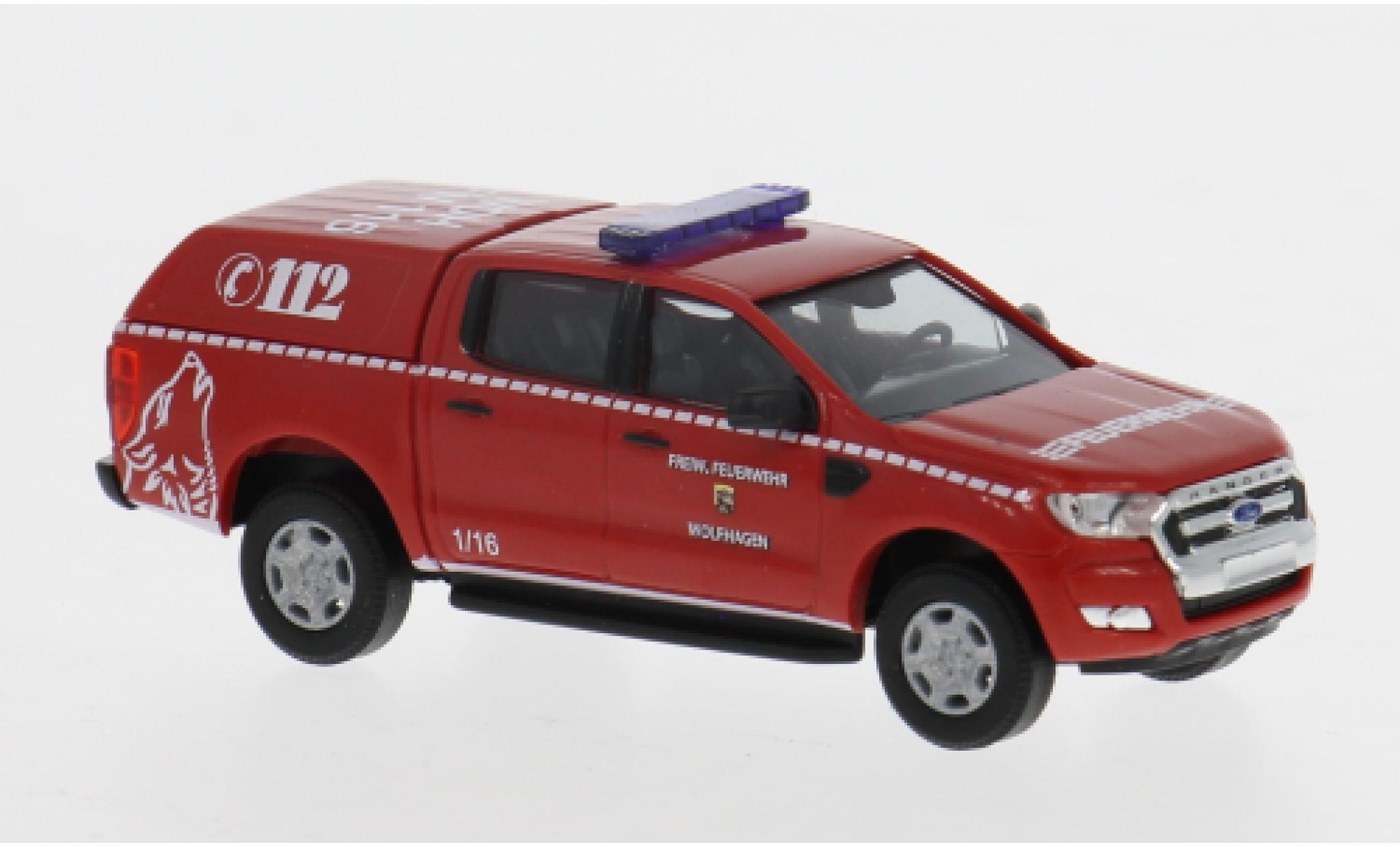 Ford Ranger 1/87 Busch 2016 Feuerwehr Wolfhagen 1:87 diecast model cars