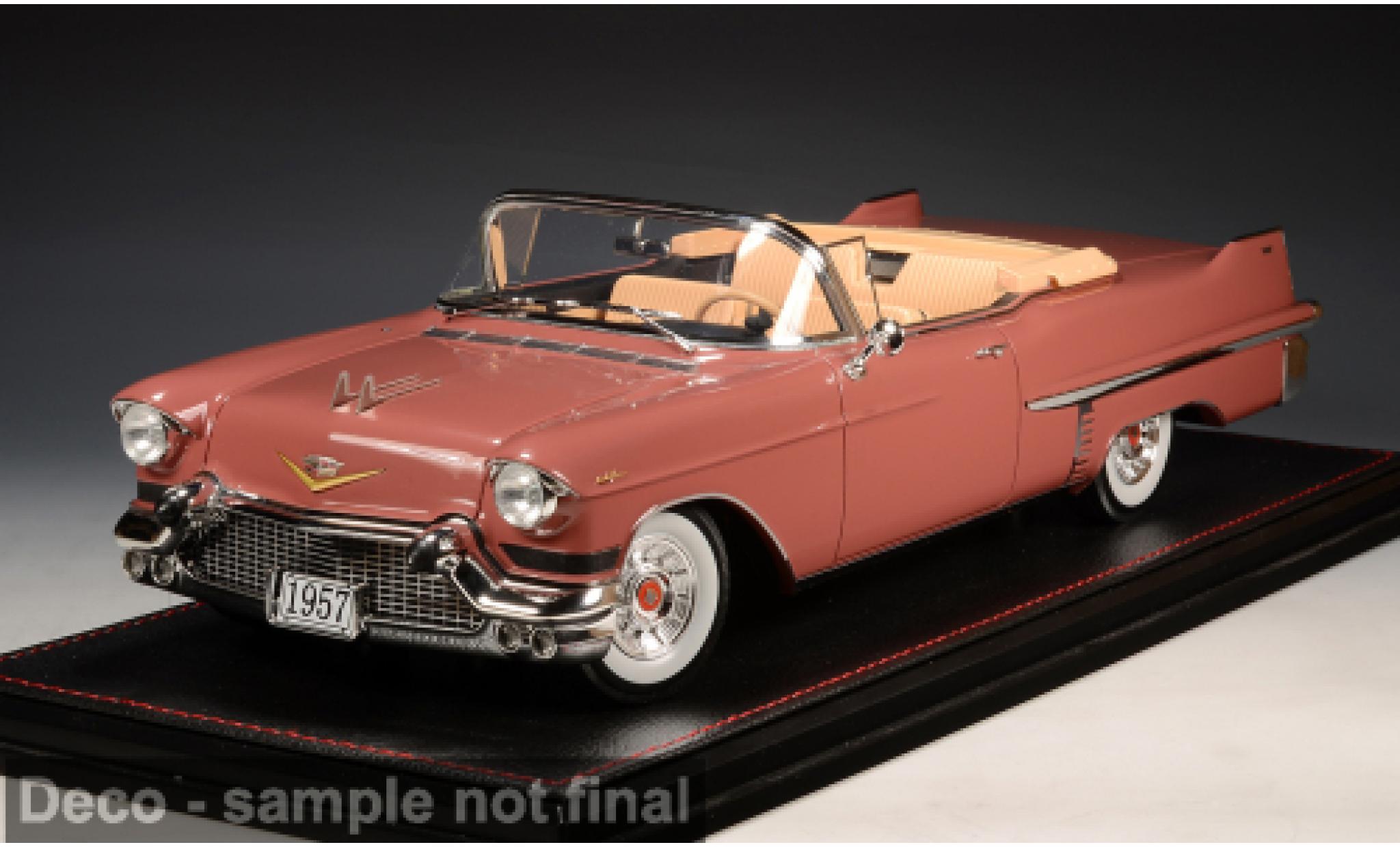 Cadillac Series 62 1/18 Stamp Models Cabriolet rosa 1957 1:18 diecast model cars