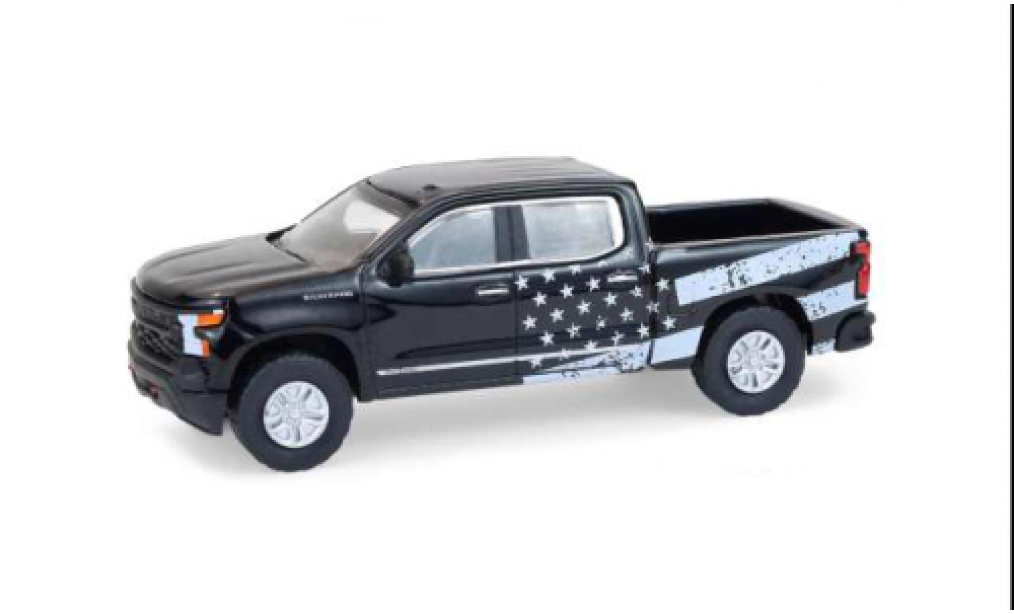 Chevrolet Silverado 1/64 Greenlight blau/blau 2023 1:64 diecast model cars