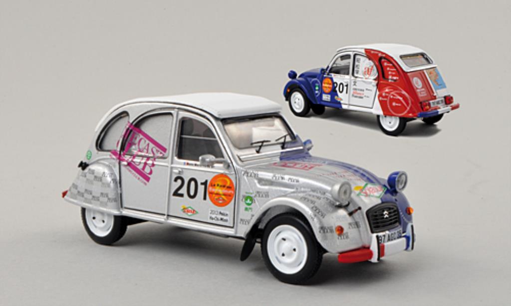 Miniature Citroen 2CV 1/18 Norev Azlp Grise 1958 Avec Toit Ouvrant 