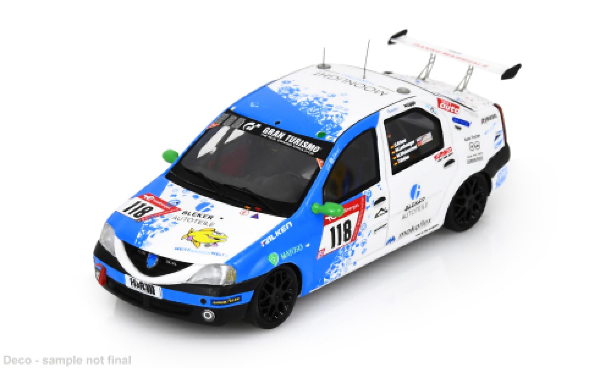Dacia Logan 1/43 Spark 24h N&uuml;rburgring 2023 Team SwiftWing.de #118 O.Kriese/M.Lachmayer 1:43 diecast model cars